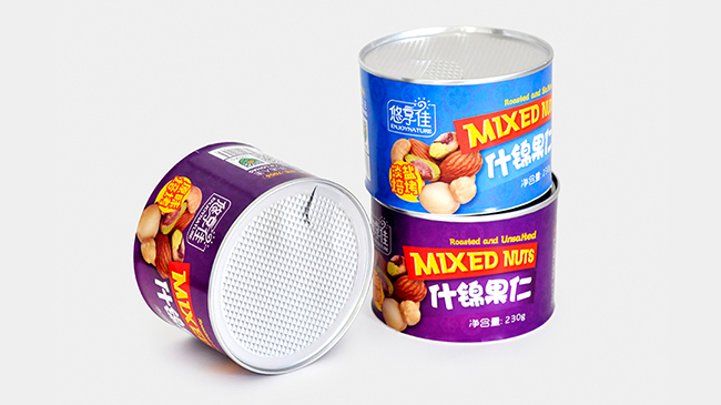 鋁箔易撕蓋食品紙罐 鋁箔易撕蓋食品紙罐