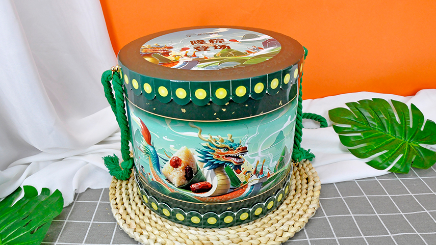 圓筒粽子禮盒包裝